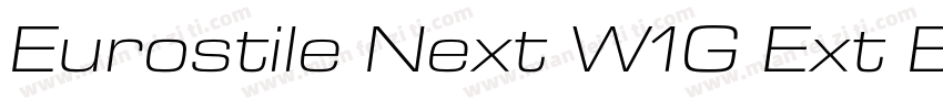Eurostile Next W1G Ext Bold It字体转换